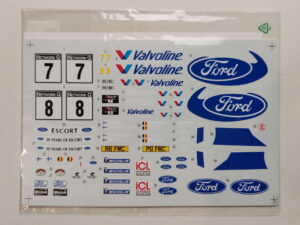 1/24 Ford Escort '98 RAC Valvoline Декали Studio27 ST27-TK2403