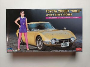 1/24 Toyota 2000GT Gold w/ 60's Girl's Figure Сборная модель Hasegawa 52333