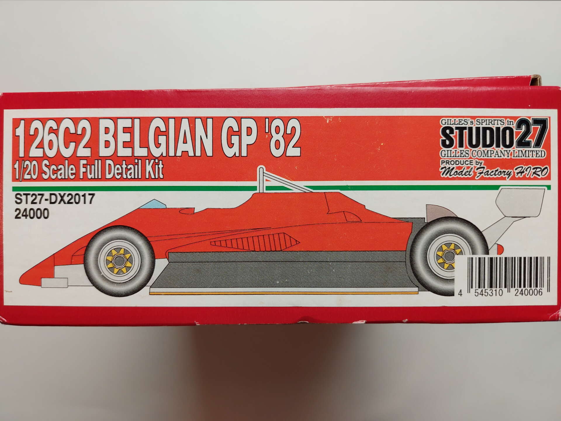 0cf78aed7be3c18c87583dbdc0378062.jpg 1/20 Ferrari 126 C2 '82 Belgian GP Сборная модель Studio27 ST27-DX2017