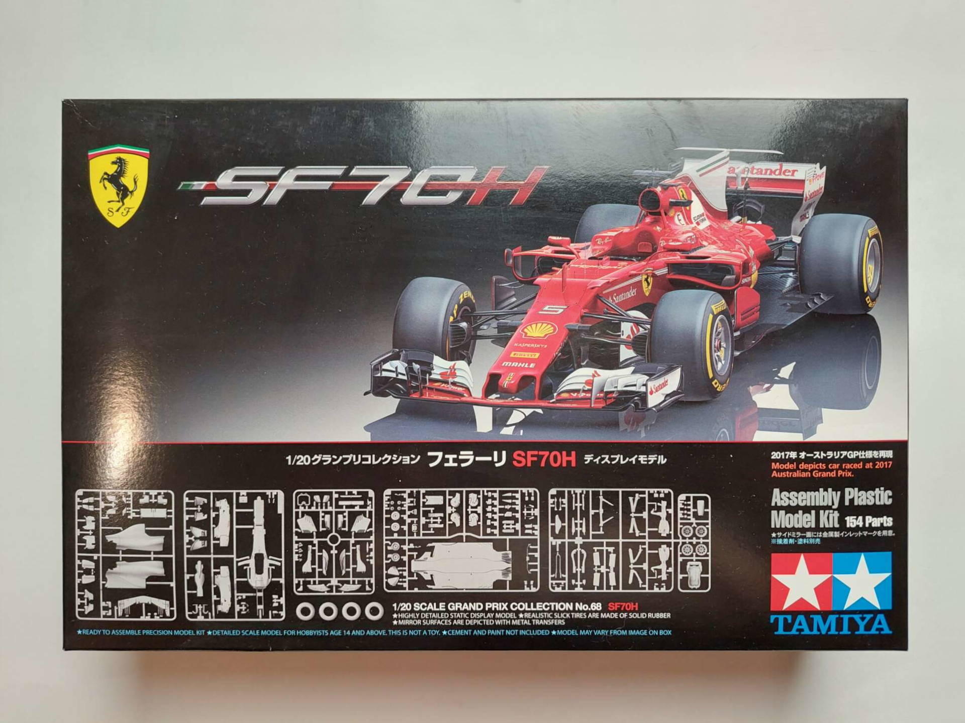 627435a5e767770c0968ba2e7d1f6e6c.jpg 1/20 Ferrari SF70H 2017 Season Сборная модель Tamiya 20068