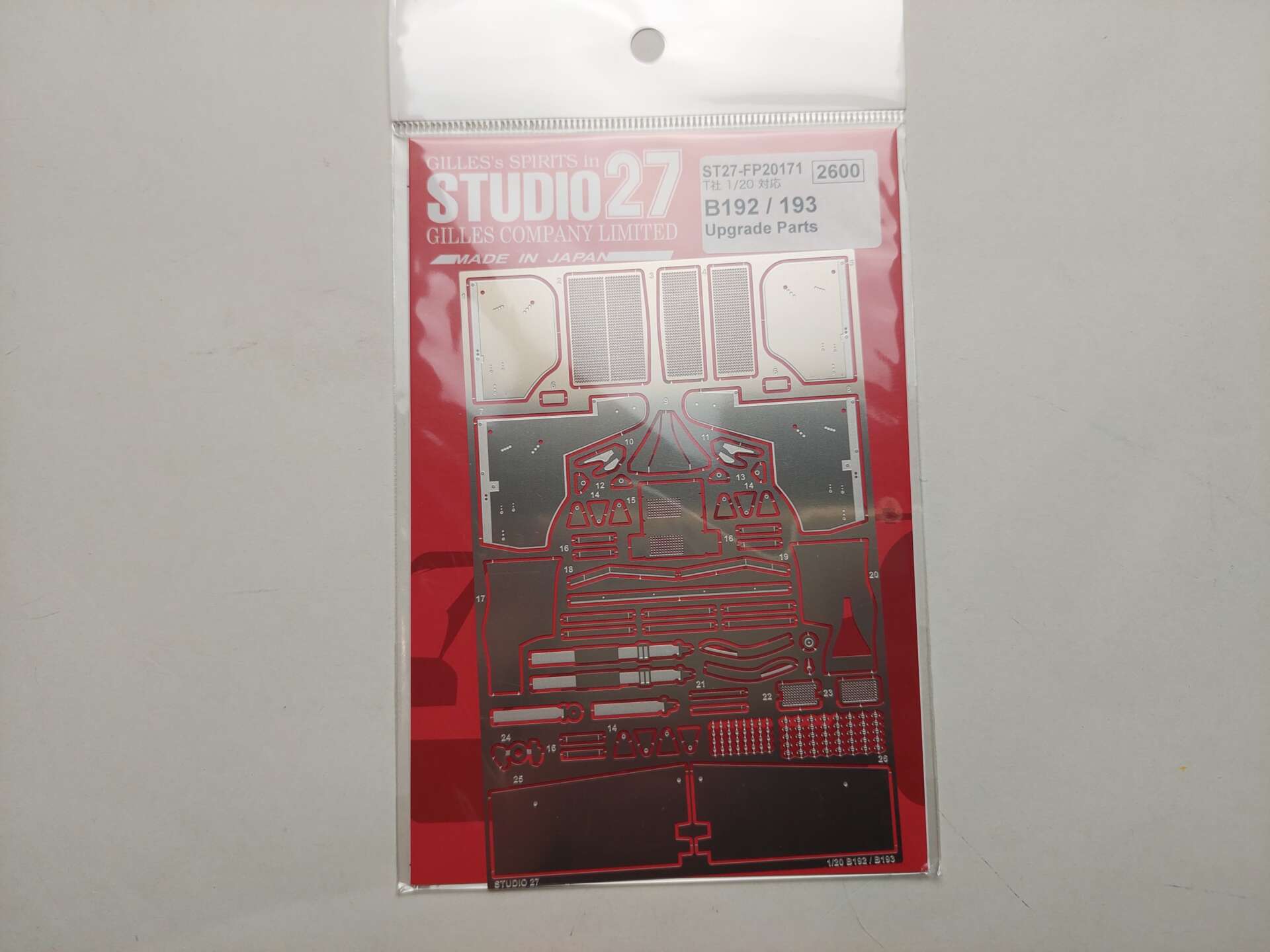 670128f994370a98eff6184ed7697fce.jpg 1/20 Benetton B192/193 (Tamiya 20036) Фототравление Studio27 ST27-FP20171