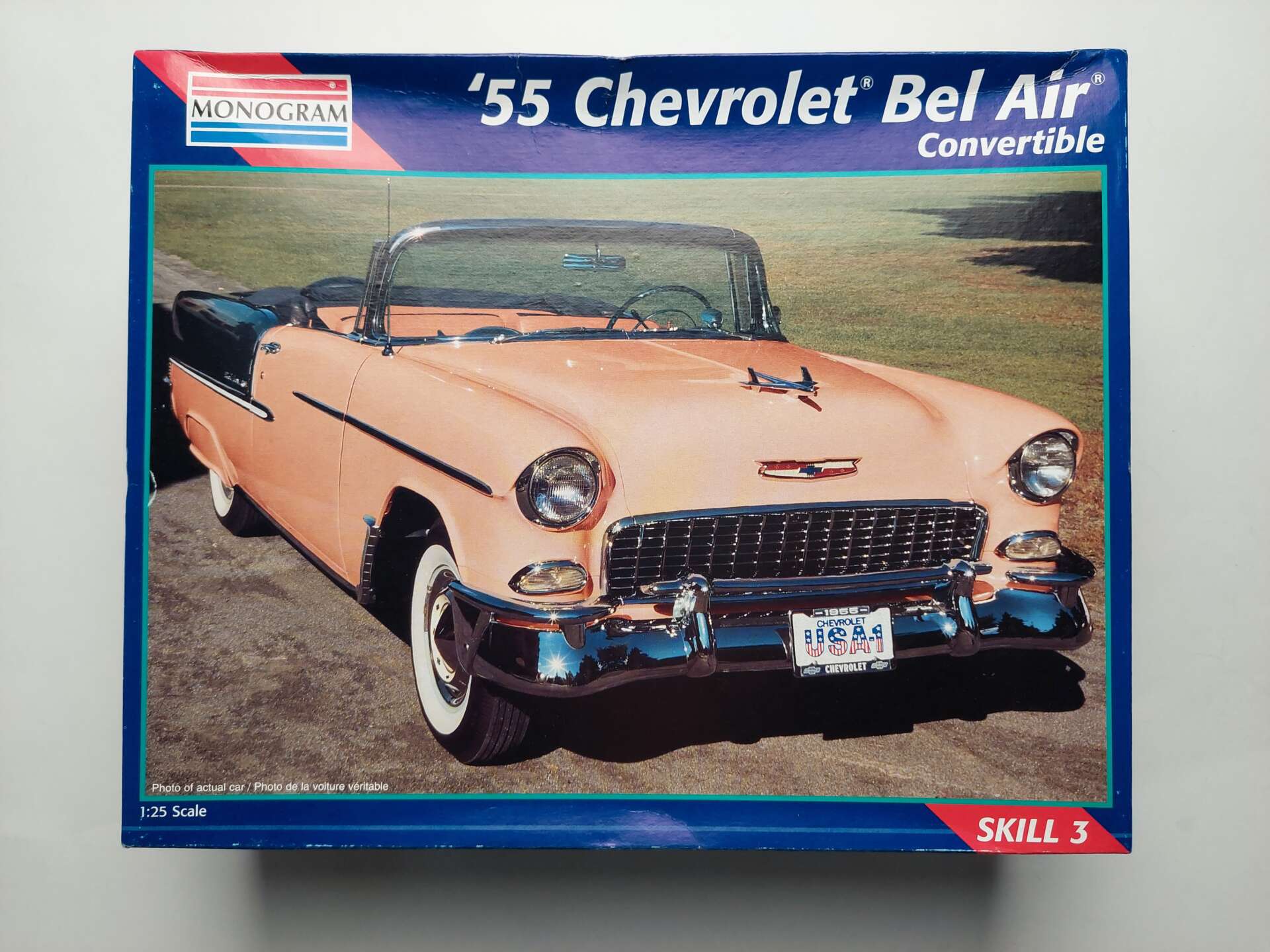 68dca720b78a470f0d157effde300cc8.jpg 1/25 Chevrolet Bel Air '55 Convertible Сборная модель Monogram 2462