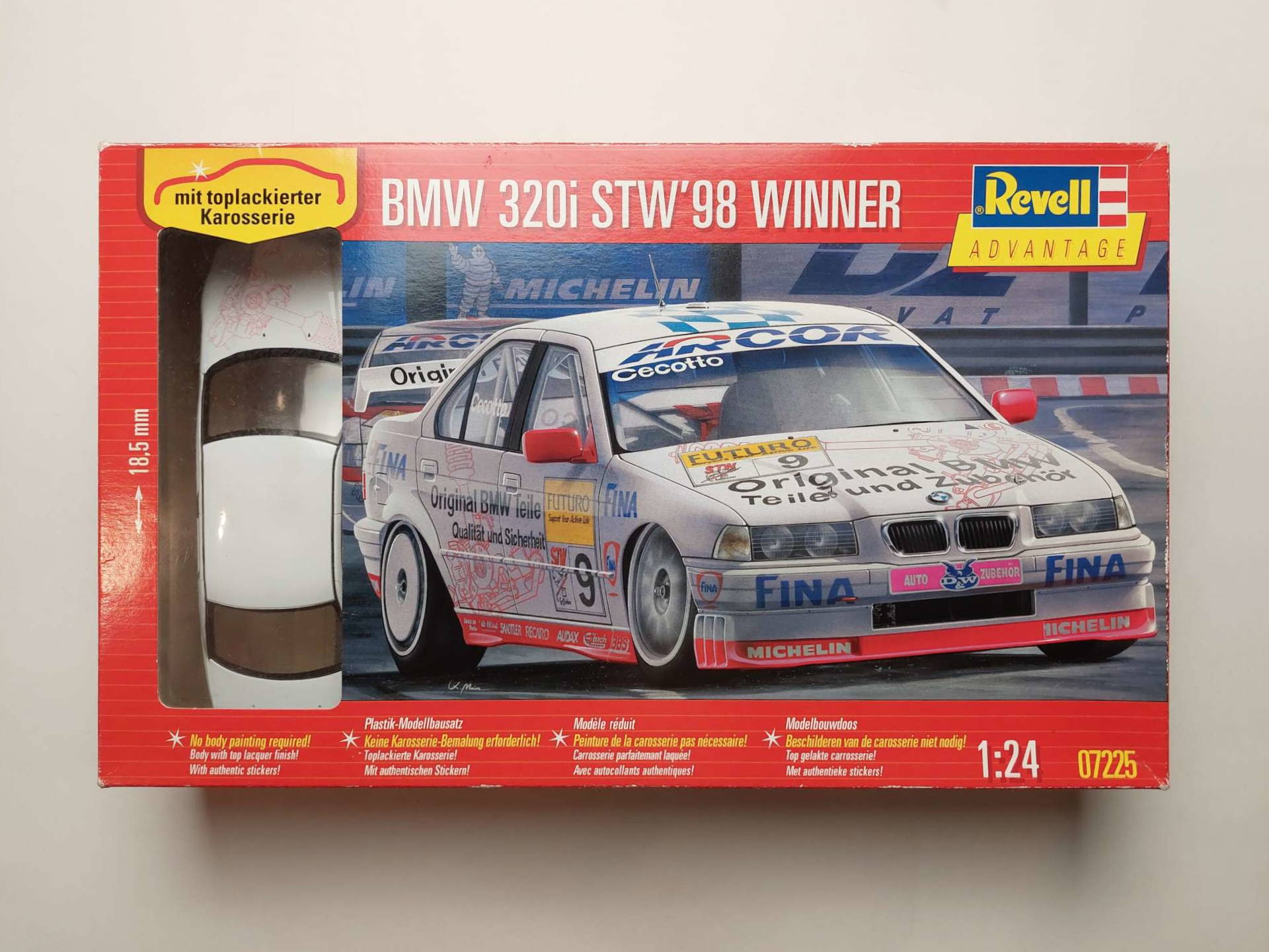 8e554c44dc2335980fb49f683520c51e.jpg 1/24 BMW 320i '98 STW Winner #9 Сборная модель Revell 07225