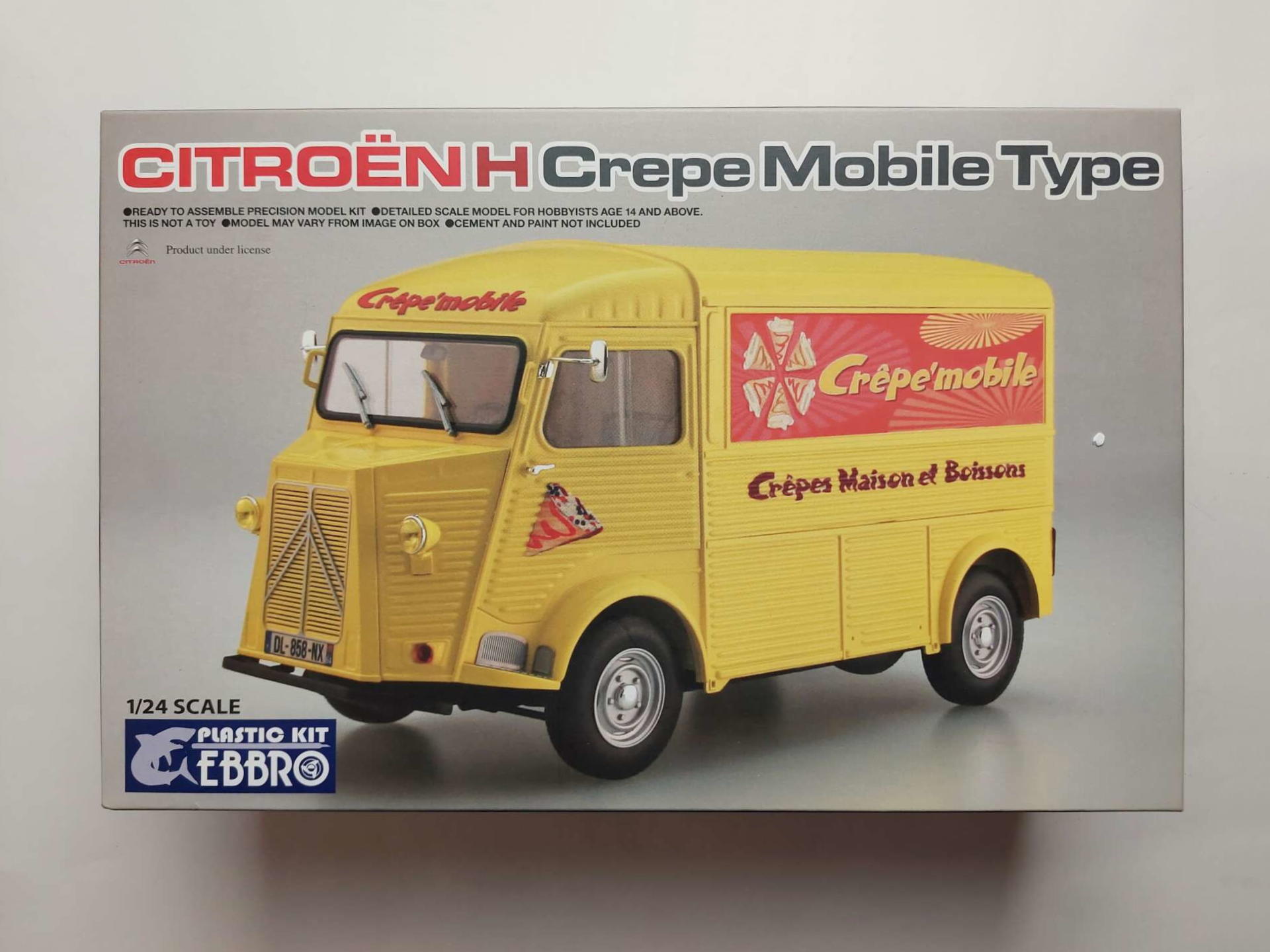 b0c4861f9cac2e47f4088f9c6ddc9d6a.jpg 1/24 Citroen H Crepe Mobile Type Сборная модель EBBRO 25010