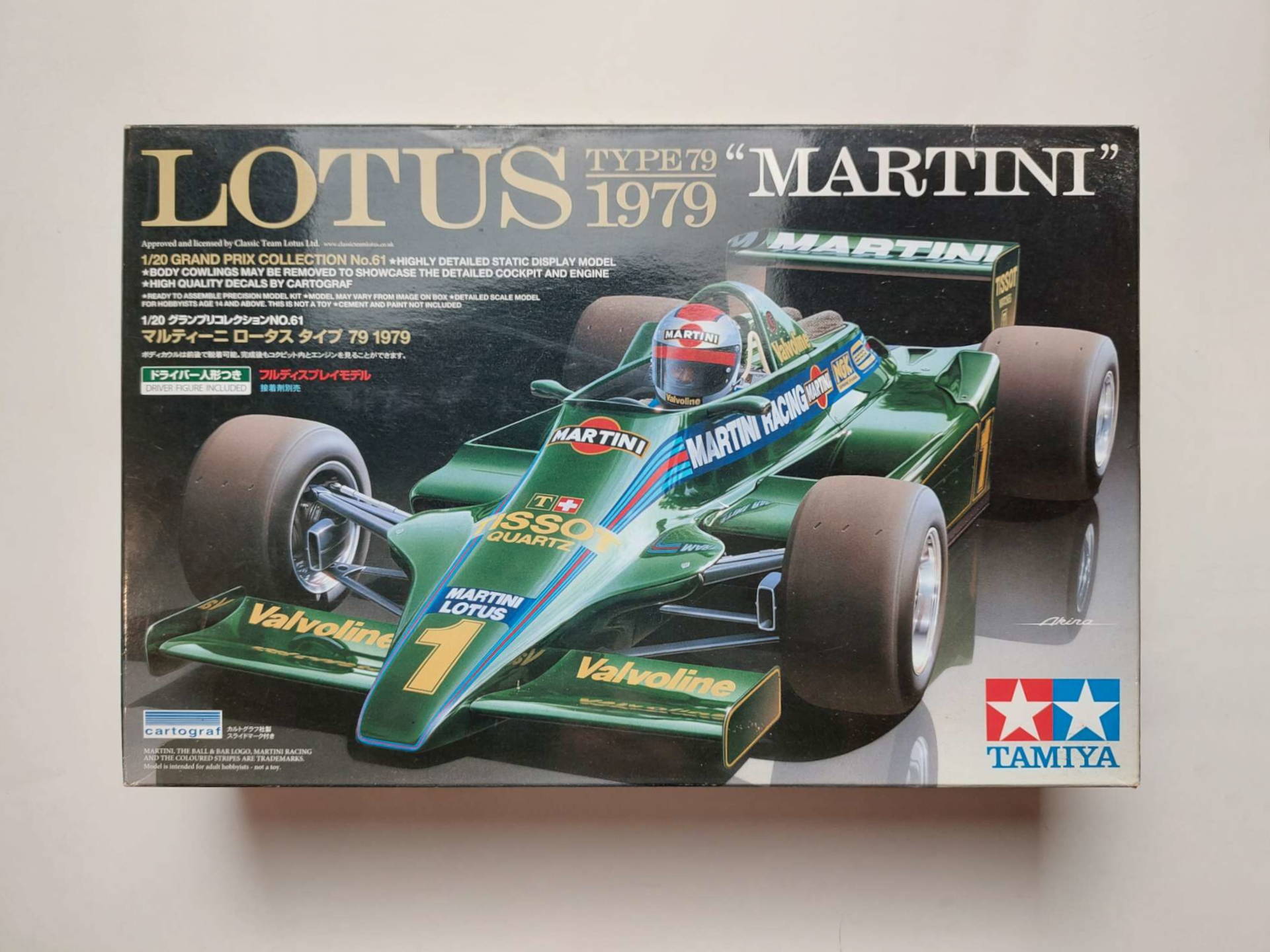b3de7c3c04cbc717f0bd3b5fdfb58219.jpg 1/20 Lotus 79 Ford Martini 1979 Сборная модель Tamiya 20061
