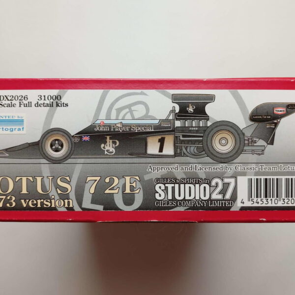 1/20 Lotus 72E 1973 Сборная модель Studio27 ST27-DX2026