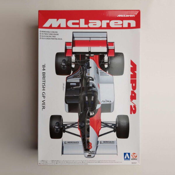 1/20 McLaren MP4/2 '84 British GP Сборная модель Beemax B20001