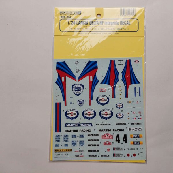 1/24 Lancia Delta HF integrale '92 Monte Carlo Rally Winner #4 Декали Modeler's D505-1500