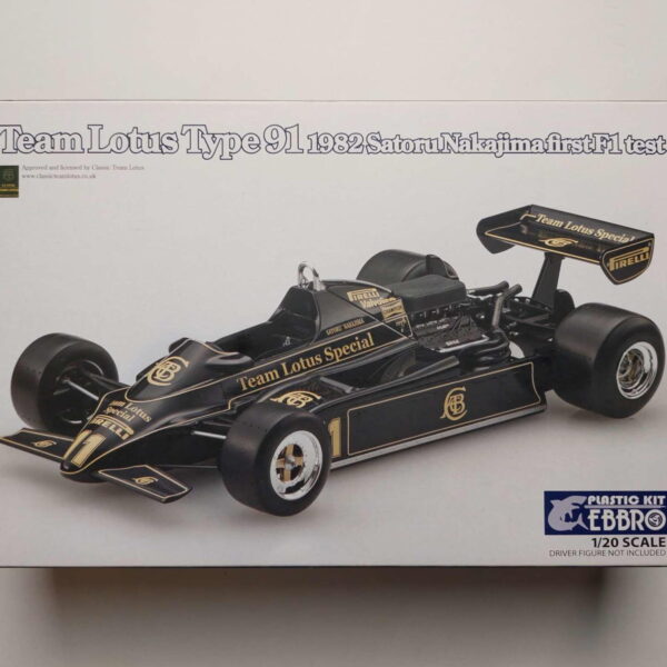 1/20 Lotus Type 91 1982 Satoru Nakajima first F1 test Сборная модель EBBRO 20021