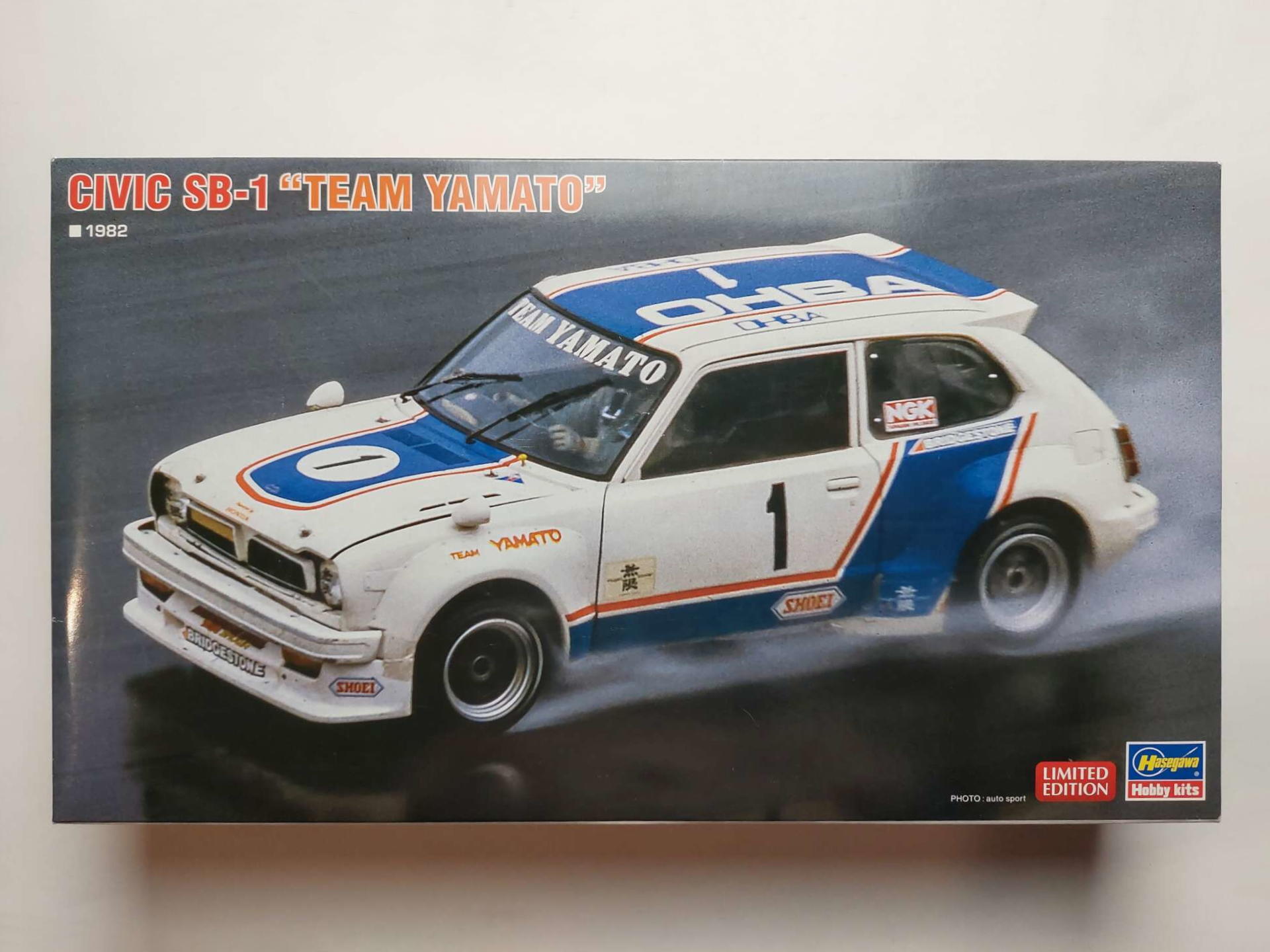 e0b9f490643400b72cb9d1d4531c7931.jpg 1/24 Honda Civic (SB-1) 1982 #1 Team Yamato Сборная модель Hasegawa 20349