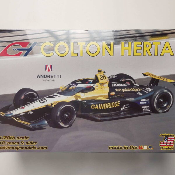 1/24 Dallara DW12 2024 Indycar 2nd Colton Herta #26 Сборная модель Salvinos Jr Models IA2024CHI