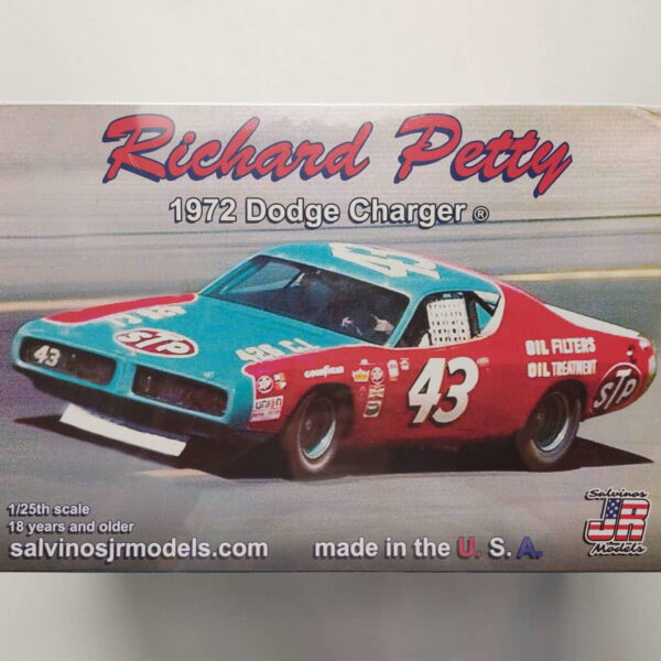 1/24 Dodge Charger 1972 Richard Petty #43 Сборная модель Salvinos Jr Models RPDC1972T