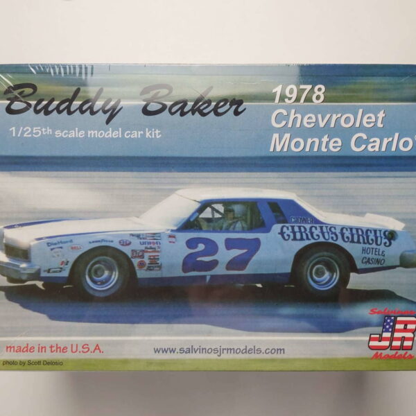 1/24 Chevrolet Monte Carlo 1978 Buddy Baker #27 MC Anderson Racing Circus Circus Сборная модель Salvinos Jr Models BBMC1978O