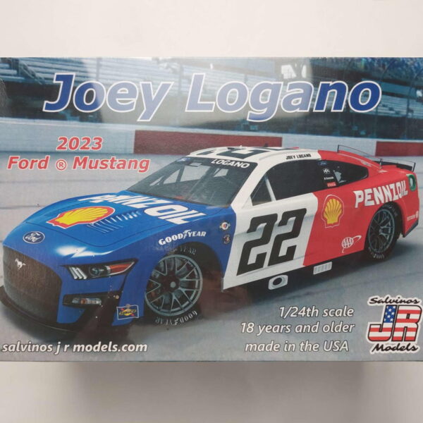 1/24 Ford Mustang 2023 Joey Logano #22 Team Penske Сборная модель Salvinos Jr Models PF2023JLD