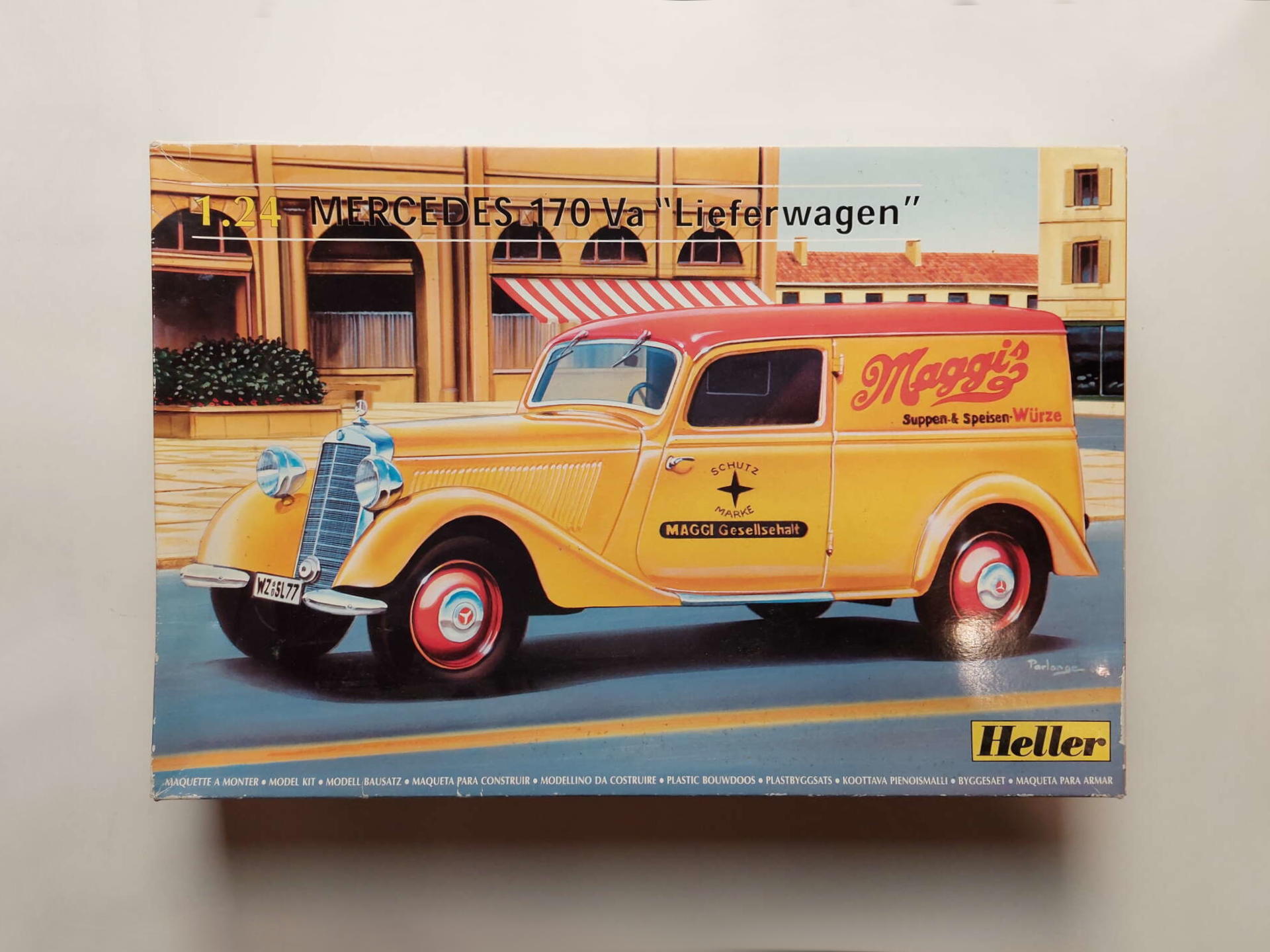 be2906fc27957fb297b3a715e59975b5.jpg 1/24 Mercedes-Benz 170 Va Lieferwagen Сборная модель Heller 80736-2006