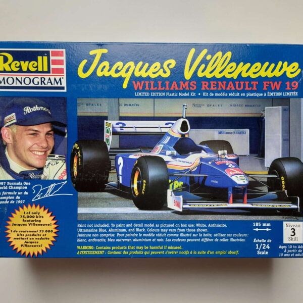 1/24 Williams Renault FW19 Jacques Villeneuve Limited Edition Сборная модель Revell 07211