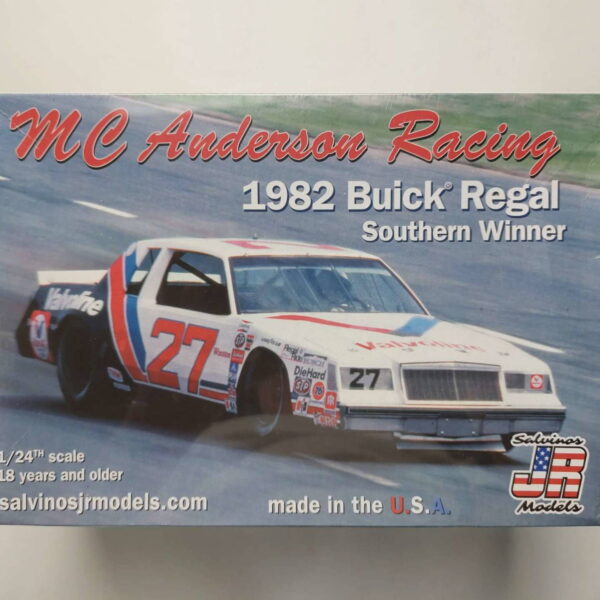 1/24 Buick Regal 1982 Southern Winner #27 MC Anderson Racing Сборная модель Salvinos Jr Models MCAB1982DA