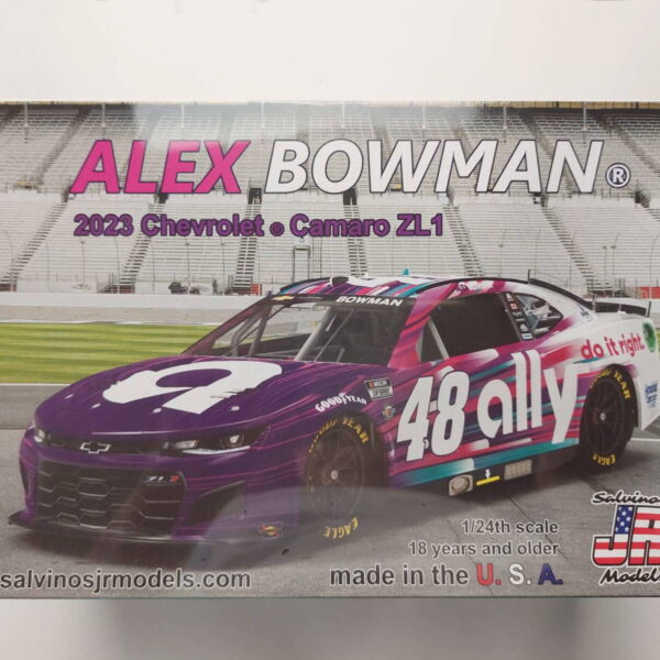 1/24 Chevrolet Camaro ZL1 2023 Alex Bowman #48 Hendrick Motorsports Сборная модель Salvinos Jr Models HMC2023ABP