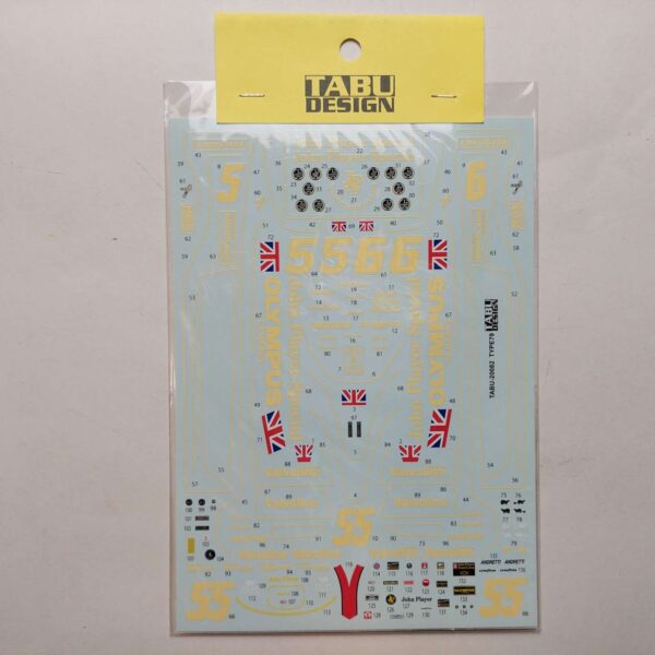 1/20 Type79 DX Full Sponsor #5 John Player Special Декали Tabu Design TABU-20082