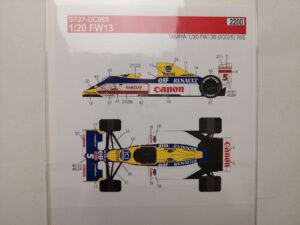 1/20 Williams FW13 Canon (Tamiya 20025) Декали Studio27 ST27-DC865