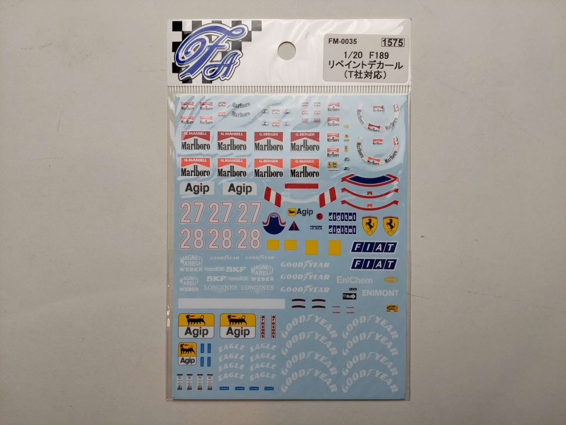 7b1b250f0af7898b87d86855276c42f7.jpg 1/20 Ferrari F189 (640) (Tamiya) Декали F'artefice FM-0035