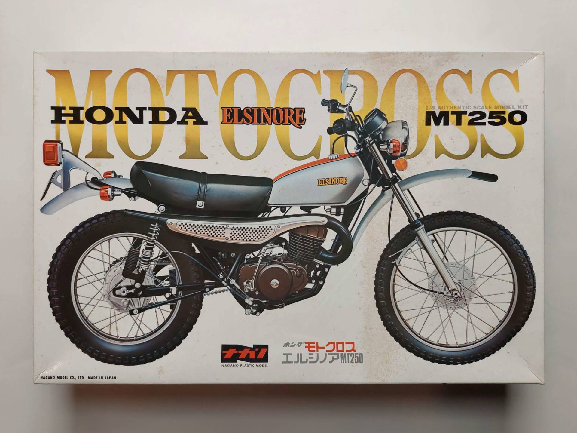 ca5d8af8cfa44e98533e12105a704964.jpg 1/8 Honda Elsinore MT250 Сборная модель Nagano 1005