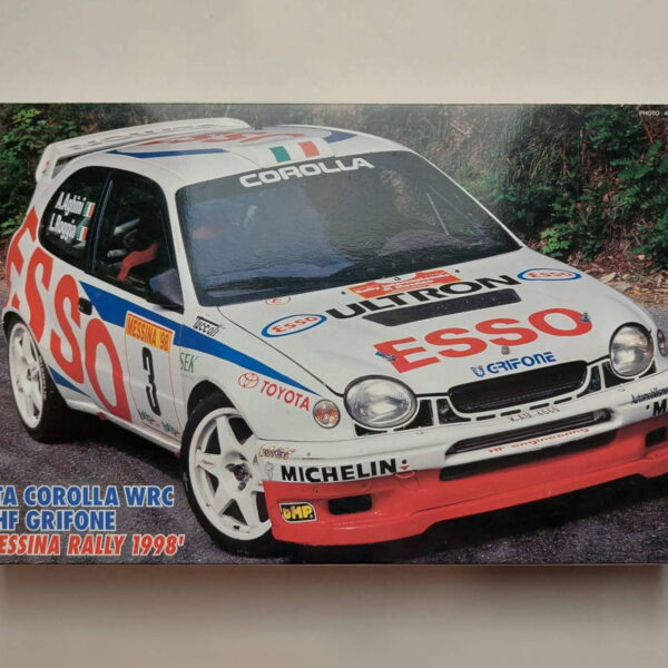 1/24 Toyota Corolla WRC 1998 IRC Messina Rally 2nd #3 HF Grifone Esso Сборная модель Hasegawa 20201