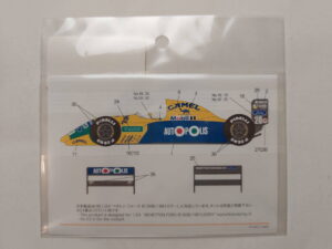 1/24 Benetton B190B 1991 Autopolis, Camel (Hasegawa 23013) Декали Shunko Models SHK-D115
