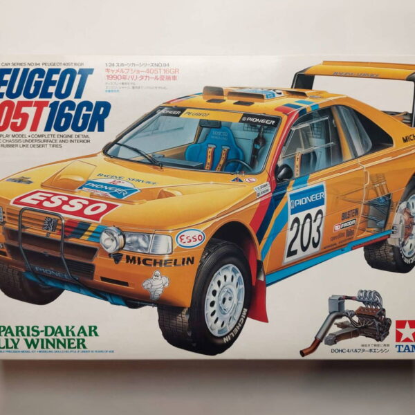 1/24 Peugeot 405 T16GR '90 Paris-Dakar Rally Winner #203 Camel Сборная модель Tamiya 24094